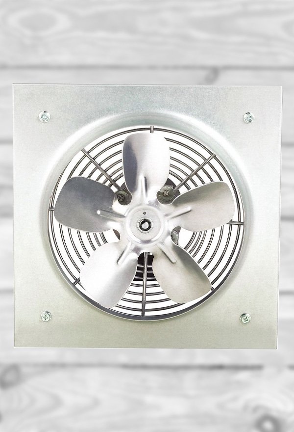 Dayton 14" x 14" 115VACV Medium Duty Direct Drive Exhaust Fan with 10" Blade Dia